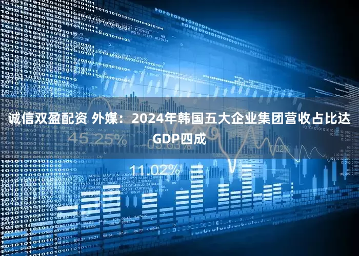 诚信双盈配资 外媒：2024年韩国五大企业集团营收占比达GDP四成